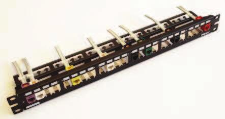Obrázek č. 24: Modulární Patch panel 2U pro 48 modulů MiniCom [17, s. 25] 3.4.5 Datové zásuvky Pro datové zásuvky bych doporučil firmu ABB Elektro-Praga Jablonec (ABB EPJ), která je předním producentem elektroinstalačních materiálů na našem trhu.
