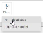 Tlačítko Uložit přepíše uloženou sadu podle aktuálního nastavení.