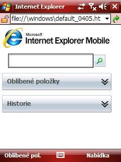 Dále obsahuje několik aplikací jako Office Mobile, Windows Messenger, Outlook Mobile, Internet Explorer, Media player, které jsou v podstatě upravené desktopové aplikace.