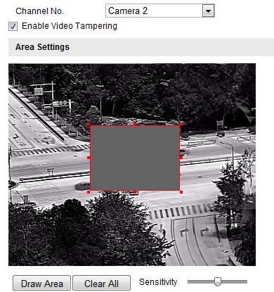 87 6.6.2 Konfigurace alarmu na neoprávněnou manipulaci s videem Účel: Poziční systém můžete nakonfigurovat tak, aby spustil alarmy v případě zakrytí objektivu. 1.