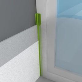 Začišťovací okenní profil PVC 9 mm /1600 V 582 000 009 30 48 100 4 800 9 Začišťovací okenní profil PVC 9 mm /2400 V 582