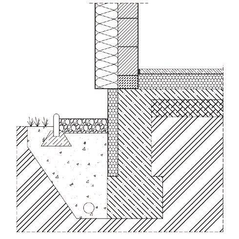 Minimalizují se tím tepelné mosty mezi nosnou obvodovou stěnou a základovou konstrukcí, příp. stěnou suterénu stavby.