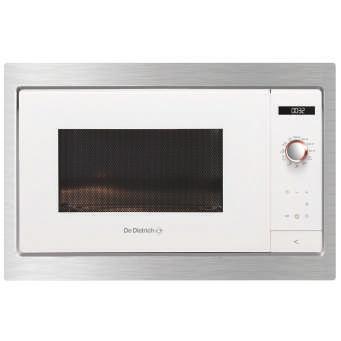 MIKROVLNNÁ TROUBA DME7121W Provedení nerez/bílé sklo Vnitřní objem 26 l Elektronické ovládání s displejem 3 možnosti uložení