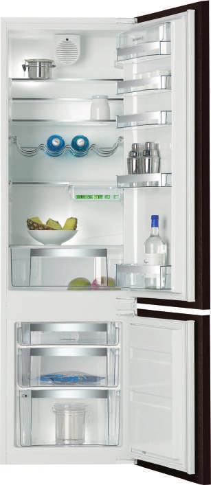VESTAVNÁ KOMBINOVANÁ CHLADNIČKA DRC1027J Výška otvoru pro vestavbu 178 cm Šířka 54 cm Energetická třída A+ Klimatická třída SN-T Celkový objem 282 litrů Hlučnost 40 db Možnost změny směru otevírání