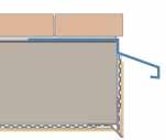 Může nahradit i LO zakládací lištu na spodní hraně systému, pokud zakládací lišta není v systému na založení izolantu použita (u nízkoenergetických nebo pasivních domů).