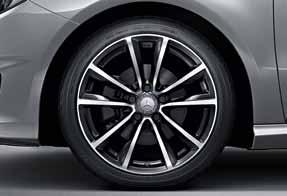 barvě černá, leštěná, s pneumatikami 225/45 R 17 AMG 678 5dvoupaprsková kola