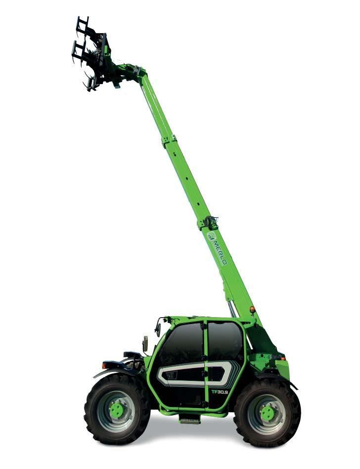 Řada Merlo Compact Optimální kombinace technologie a výkonnosti pohodlí nejširší kabina na trhu 1010 mm ve standardu kabina uložená na silentblocích výška snížené verze 2020 mm změna směru jízdy na