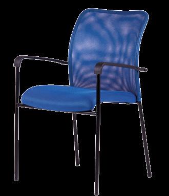 Velmi elegantní, subtilní vzhled a pevná svařovaná kovová konstrukce jsou hlavními přednostmi jednací židle Triton.
