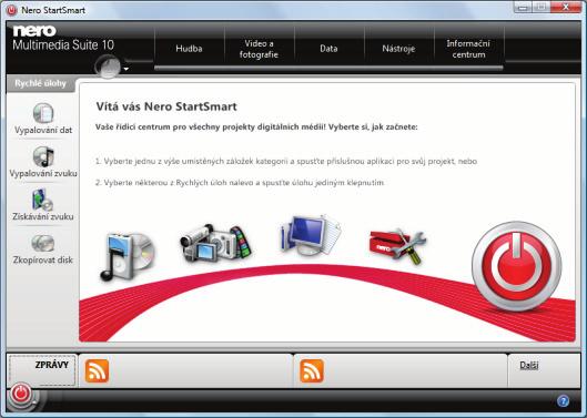 2 Spuštění programu Spuštění programu Pro spuštění Nero InfoTool prostřednictvím Nero StartSmart postupujte následovně: 1. Klepněte na ikonu Nero StartSmart. Otevře se okno Nero StartSmart. 2.