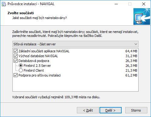 3.4. Síťová instalace Síťová instalace produktu NAVIGAL je realizována systémem server klient a není možné ji provozovat na jiném typu sítě než Microsoft Windows.
