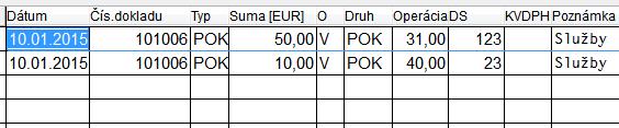 Ak máte pripravené číslovanie dokladov, prejdite v module PROLJU do časti VSTUP/OPRAVA, ďalej OPIS VST. DOKLADOV. Klávesom <A> zadáte nový riadok/záznam. Po zadaní Dát. účt.