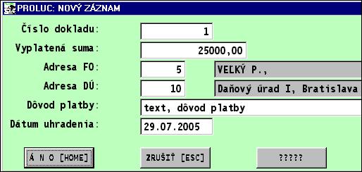 Program sem zapisuje údaje aj z dodávateľských faktúr, (ak faktúry evidujeme v časti PROLJU / VSTUP/OPRAVA, Evidencia faktúr.) Zvyšná časť DPH je evidovaná v denníku napr. účtovaná pokladňa.