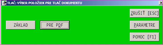 Tlač výkazu do PDF ZÁKLAD vytlačenie vo forme konceptu. Zostava nie je určená na odovzdanie napr. pre daňový úrad.