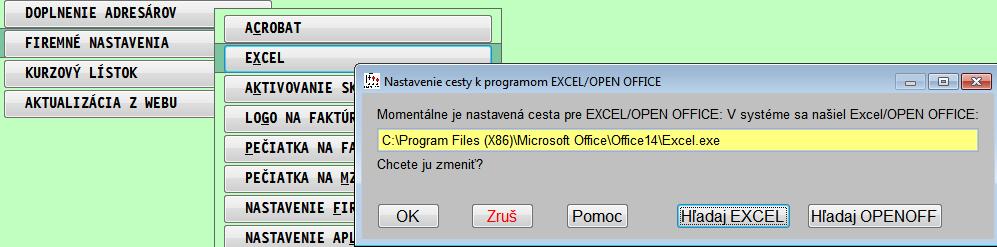 Export do Excelu a súborov typu dbf a csv Väčšinu údajov je možné jednoducho preniesť do Excelu na ďalšie spracovanie.