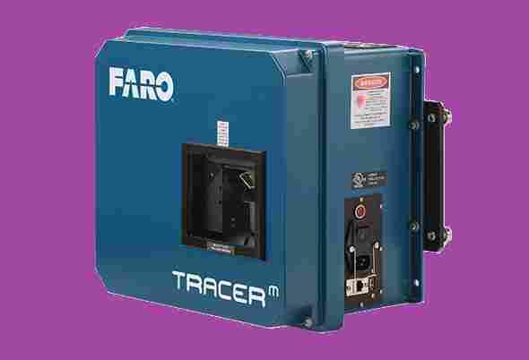 MOBILNÍ SOUŘADNICOVÉ MĚŘICÍ STROJE FARO FARO TracerM Laser Projector FARO TracerM Laser Projector promítá přesný laserový paprsek na povrch objektu, čímž poskytuje virtuální šablonu, kterou mohou