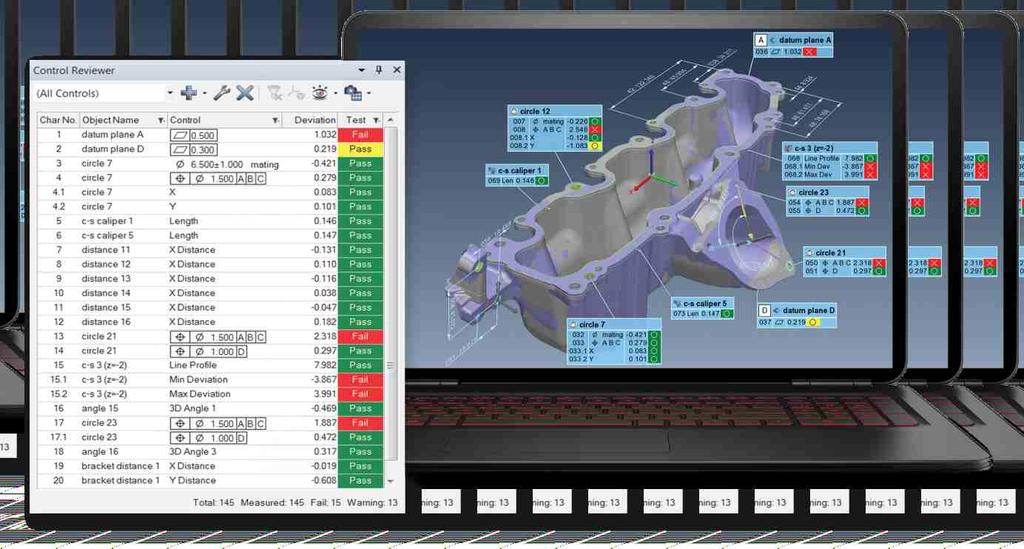 V současné době většina předních výrobců v automobilovém a leteckém průmyslu včetně svých dodavatelů používá PolyWorks Inspector jako standardní programové řešení pro inspekci sítě bodů, prototypy,