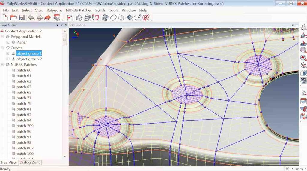 Následně vzniklé NURBS plochy jsou plně využitelné a editovatelné v běžně používaných CAD/CAM programech. PolyWorks Modeler je celosvětově preferovaný automobilovými designérskými studii.