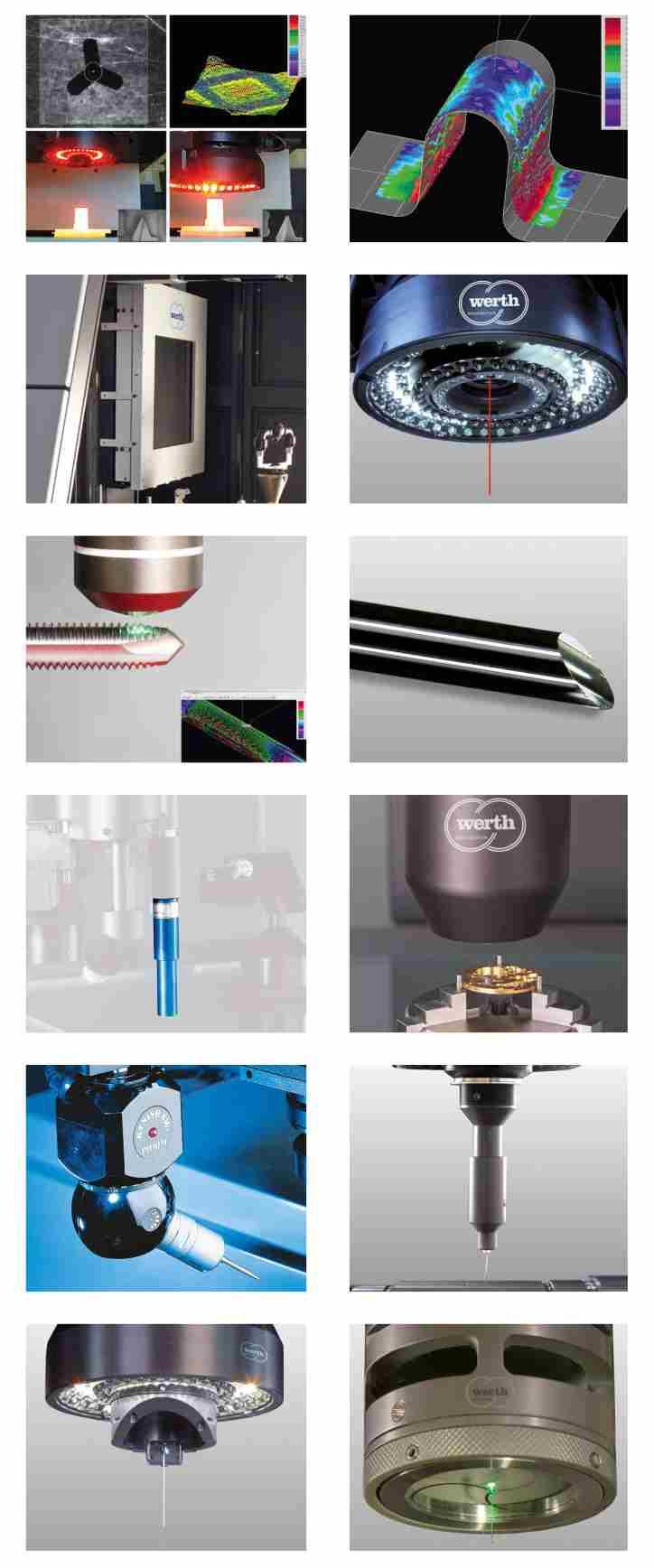 MULTISENZOROVÉ MĚŘICÍ STROJE WERTH MULTISENZOROVÁ TECHNOLOGIE Vhodný senzor pro každou aplikaci Werth zpracování obrazu Werth 3D-Patch Werth tomografie Werth Laser Probe WLP (Patent) Werth Nano Focus
