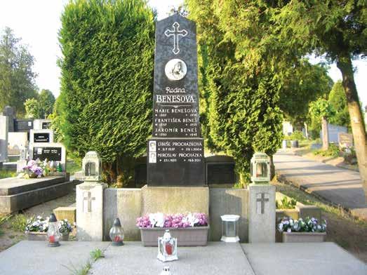 Hrob rodiny Benešovy Za první republiky byl seniorem kralupských živnostníků František Beneš. Vyučil se zámečníkem a byl v Kralupech majitelem zámečnického a slévačského závodu.
