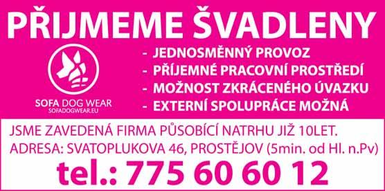 doba ÚSO s maturitou Statutární město Prostějov Pomocná síla do kuchyně 12 200 Kč jednosměnný základní+praktická SENZA družstvo, Pv Traktoristé 20 000-30 000 Kč jednosměnný střední odborné STATEK