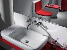 WC dosky a operadlá klozetu a bidetu sú ošetrené textúrou Roca Soft Texture, ktorá patrí medzi novátorské high-tech materiály navrhnuté špeciálne pre povrchy používané v