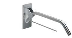 Príslušenstvo pre telesne postihnutých séria Evolution Držadlo do sprchy s držiakom sprchy 762 x 762 x 1100 mm priemer: 30 mm, skryté upevnenie priemer držiaka sprchy: 25 mm matná antikorová oceľ vr.