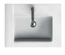 60 x 46 cm L51160900 Umývadlo Low rim s otvorom pre batériu, s prepadom 1 296 123 65 215 461 36 120 X B1