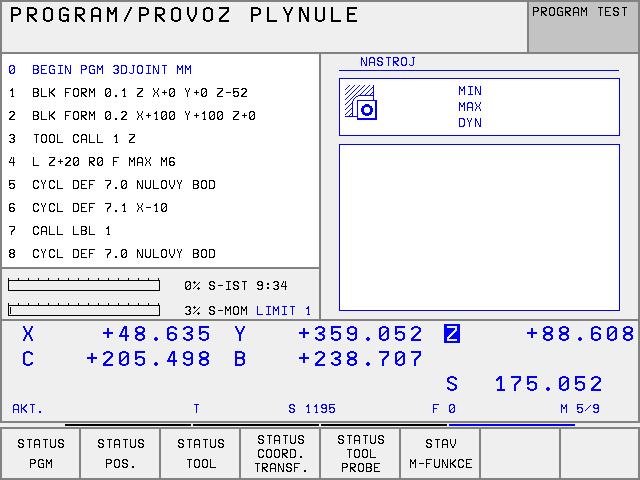 Pomoc MP6507 nastav te výpočet dotykového posuvu takto: MP6507=0: Tolerance měřen zůstává konstantn nezávisle na rádiusu nástroje. U ohromných nástrojů se ale redukuje dotykový posuv k nule.