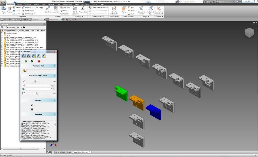 3DPartFinder Automatické vyhledávání tvarově podobných dílů Vyhledávání pomocí klientů 3D