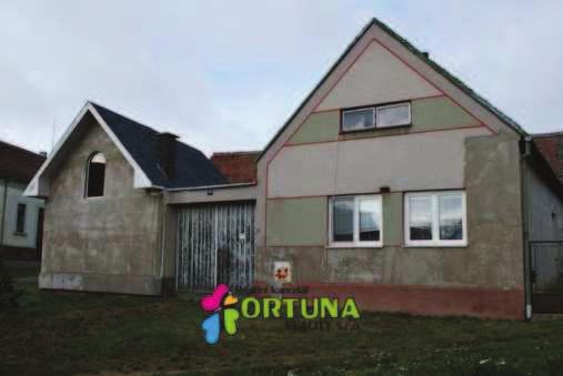 6) Rodinný d m Nabídková cena: 990 000,- K Lokalita: Bohušice Popis: Samostatn stojící, nepodsklepený rodinný d m s dispozicí 3+kk, skládá se z obytné ásti a nové p ístavby s prádelnou a jednou