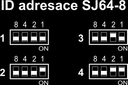 Je vybaven relé 230V/8A. Pokud je relé sepnuto svítí žlutá LED. V systému může být umístěno i více těchto modulů reagujících na shodné ID. Adresace modulu viz přílohy. 2.3.6.