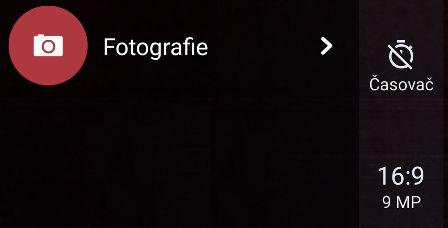 71 Pořizování fotografií a videí Nastavení režimu snímání Můžete změnit nastavení některých režimů snímání, například režimu Fotografie nebo Video.