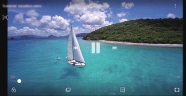 Aplikace a funkce Prohlížení fotografií pořízených s funkcí duálního zachycení (pouze pro modely Galaxy S9+) Zobrazení detailní fotografie a širokoúhlé fotografie pořízených s funkcí duálního