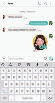 Aplikace a funkce Odesílání nálepek Moje emoji Prostřednictvím zpráv můžete odesílat nálepky Moje emoji, které vypadají jako vy.