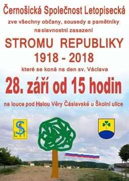 státnosti Za Černošickou Společnost Letopiseckou zve Zdeňka Knězů Na shledanou se těší Filip Kořínek, předseda Komise pro spolkovou činnost a komunitní život Ó, vy lípy nejen v Černošicích Lípa