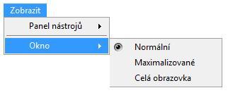 zapnutím Rozložení plné.