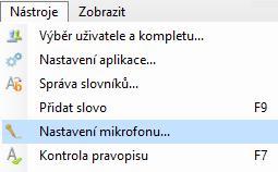JAK NA TO? Nastavení hlasitosti mikrofonu V obecných nastaveních lze zkontrolovat, zda je připojeno správné zvukové zařízení, případně jej pro aplikaci nastavit.