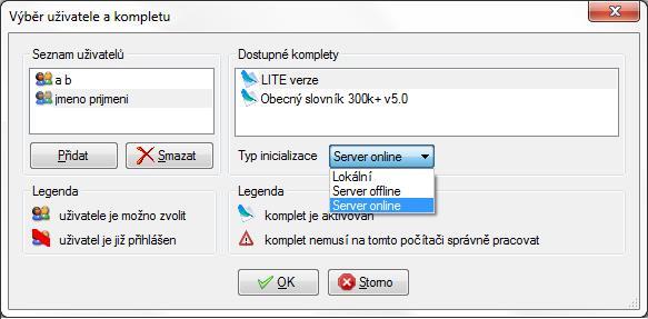 PRÁCE V SÍTI Aplikace umožňuje využívání síťových prostředků těmito způsoby: Sdílená verze Základní instalace je umístěna na síťovém serveru.