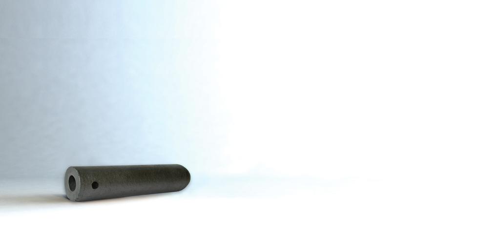 MONOBLOCK STOPPERS GRAPHIT-SCHAMOTTE-STOPFEN UND -AUSGÜSSE СТОПОРА-МОНОБЛОКИ MOONOBLOKOVÉ ZÁTKY Mono block stoppers are shaped products based on graphite and highly refractory grog, bonded with a