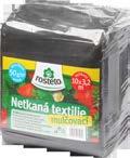 Neotex Rosteto - černý 50g Netkaná textilie mulčovací zamezuje prorůstání plevele, omezuje odpařování vody z půdy. Je prodyšná a vodopropustná, snižuje spotřebu chemických prostředků.