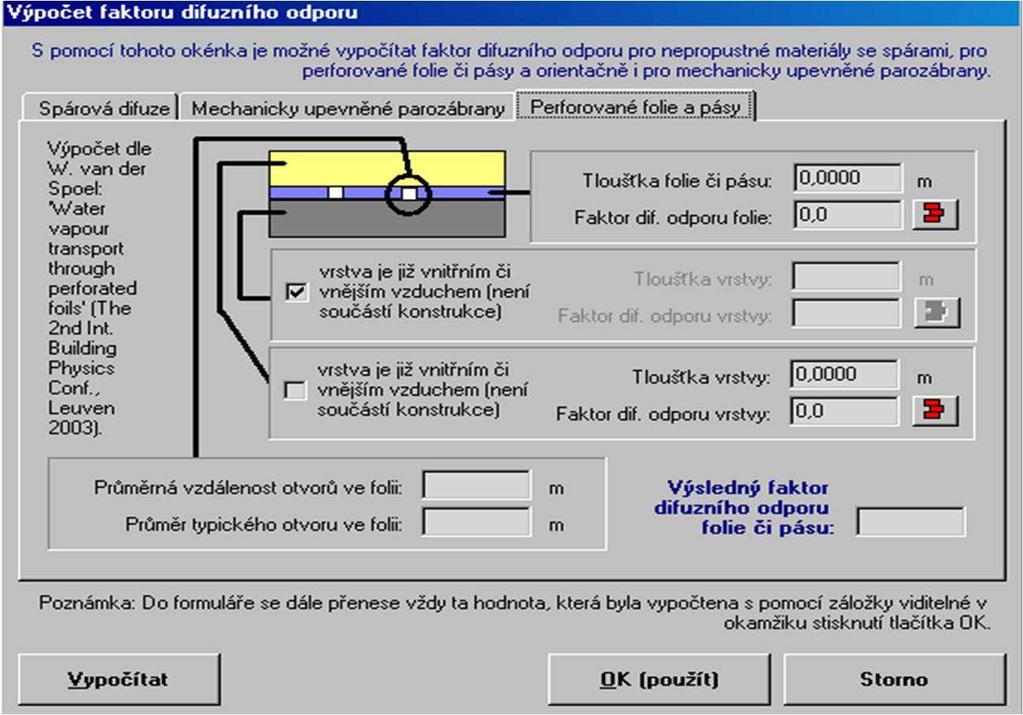 Započítání vlivu perforace fólií či pásů 27