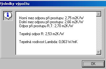 Ukázka výpočtu náhradní tepelné vodivosti λ ekv 15 Ukázka výpočtu náhradní