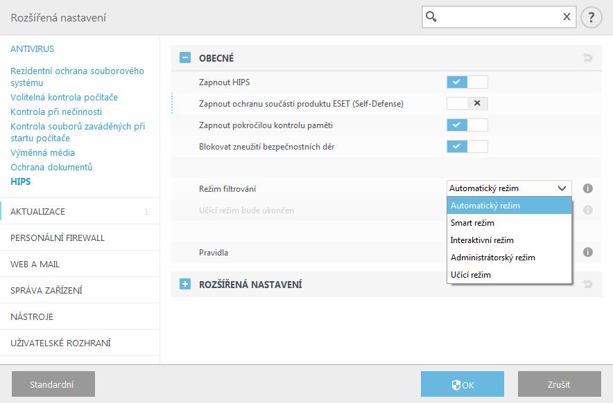 ESET Endpoint Security má vestavěnou technologii Self-Defense, která brání škodlivé aplikaci v narušení nebo zablokování antivirové ochrany.