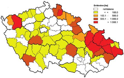 nejvyšší objem václavkového dříví od roku 1991), jelikož sucho s poškozením dřevin václavkami do velké míry souvisí.