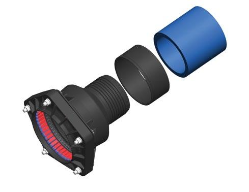 UltraGrip Nové Generace: Pecat adaptéry a Koncovky Vlastnosti a výhody Dlouhé PE zakončení pro svaření 500 mm dlouhé PE100 SDR11 PE zakončení, které je zhotoveno z výroby a může pojmout dvě