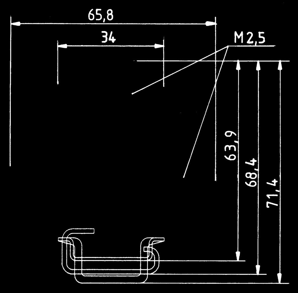 koncová svorka s U-úchytem 10 mm široká koncová svorka pro TS 35 8 mm široká koncová svorka pro TS 32 7,5 mm široká 3. koncová deska 1,5 mm široká APN 2,5 E 07.312.1755.0 10 APN 2,5 E 07.312.1755.0 10 4.