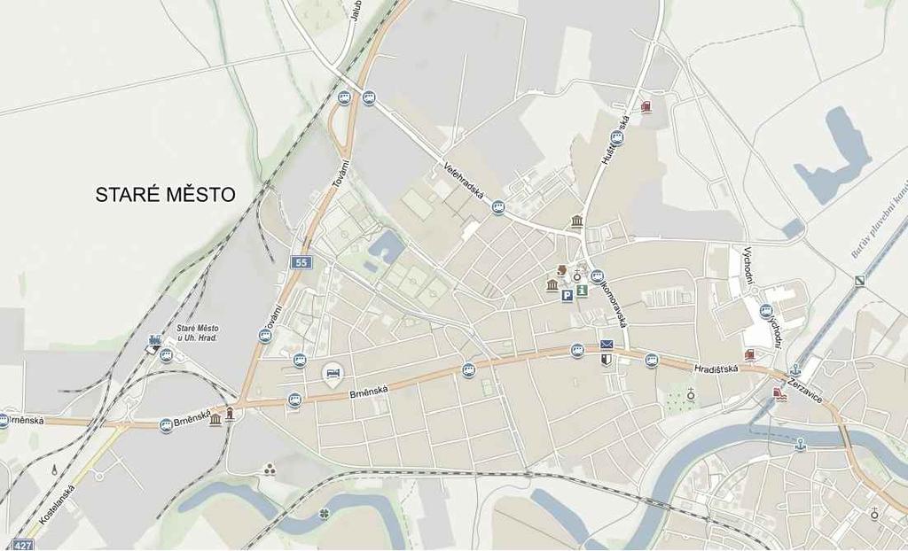 240/353 Legenda : - pracovní místo A15 - navržené dopravní značení SLAVIČÍN IZ4b - stávající dopravní značení MK p.