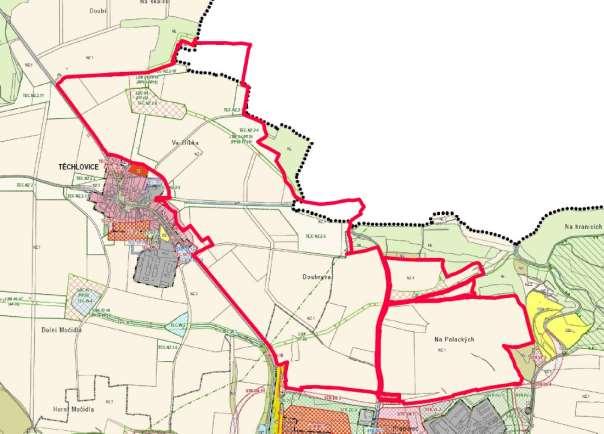B. Údaje o navrhované změně Grafické znázornění požadované změny na podkladu KM (viz samostatná příloha) Navrhovaná změna spočívá ve vymezení nových zastavitelných ploch v návaznosti na současné