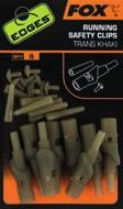 EDGES PRODUKTY RUNNING SAFETY CLIP V provedení Trans Khaki Navrženo pro vytvoření dokonale průběžné montáže Kolíček ve tvaru T zafixuje obratlík