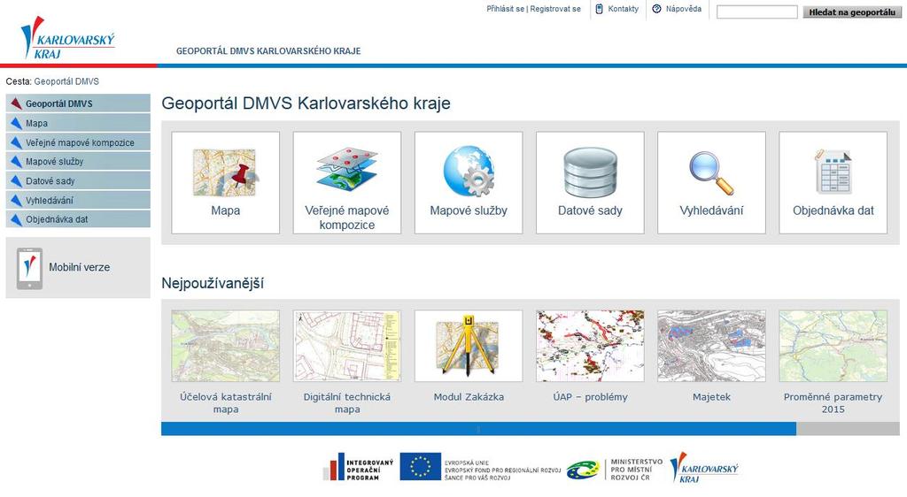 Karlovarský kraj udržitelnost do konce roku 2018 realizovány všechny tři části DMVS